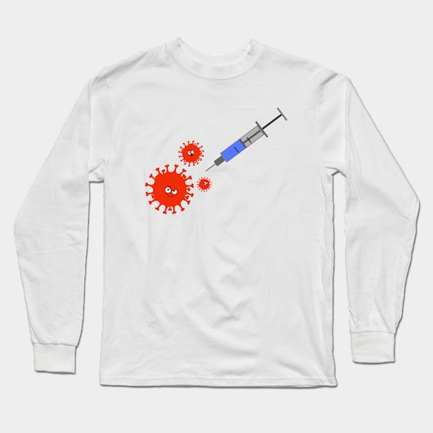 Covid 19 vaccination Long Sleeve T-Shirt by TeeZona